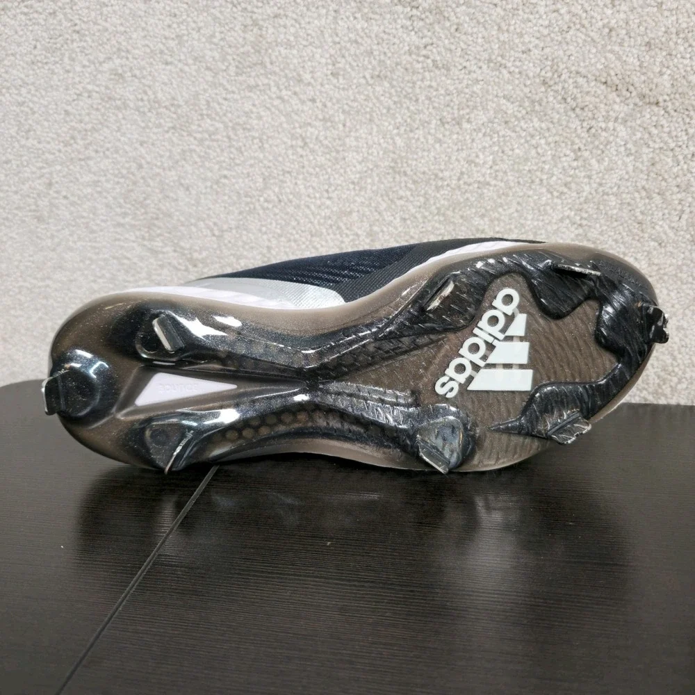 adidas Womens PureHustle Softball Metal Cleats Black White Silver‎ EG5634 Size 7